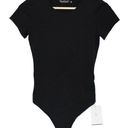 Abercrombie & Fitch Womens  Soft A&F Black Short Sleeve Crew Neck Bodysuit Size S Photo 0