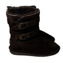 BEARPAW  Quinn II Sheepskin Wool Brown Lined Suede Hook Loop Warm Boots Womens 8 Photo 5