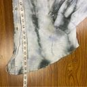 POL  Womens Sz L Tie Dye‎ Rough Cut Oversize Long Sleeve Button Down Gauze Photo 6