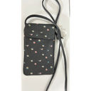 Free People Let’s Dance Phone Crossbody Bag Black Floral Leather NWOT Photo 2