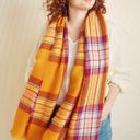 Old Navy Yellow Plaid Blanket Scarf Photo 0