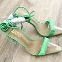 EGO NEW  green clear pointy lace up heels size 6 Photo 3