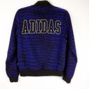 Adidas x Rita Ora NY Bomber Jacket Blue Crocodile Reptile Small Sporty Photo 1