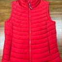 Tommy Hilfiger Vest Size Medium M Puffer Red Women's Full Zip Fitted Photo 0