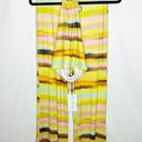 PLUSH Watercolor Sunset Halter Top/Wide Leg Pants NWT in Small Photo 0