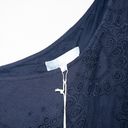 Hill House NWT  Navy Blue The Mila Linen Dress Size Medium Photo 4