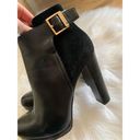 Michael Kors  black suede and leather booties 4 inch heel size 7 1/2 Photo 2