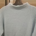 Vince 💕💕 Ribbed Mock Neck Wool Cashmere Blend Sweater ~ Heather Aria Blue M NWT Photo 11