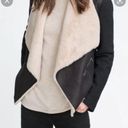 ZARA sheepskin black jacket Photo 2