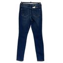 INC  SZ 4 Skinny Leg Jeans Mid-Rise Stretch Rhodes Dark Wash Pockets Blue New Photo 2