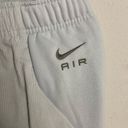 Nike  Air Women's High-Waisted Corduroy Fleece Pants size Medium ice blue NWT Photo 2