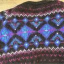 L.L.Bean Vintage  Wool Cardigan Sweater Nordic Icelandic Birdseye Design size XL Photo 10