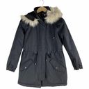 Banana Republic  Parka Jacket Water Resistant Hooded Black Size XSP Photo 0