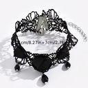 Gothic‎ Retro Style Black Flower Lace Anklet Photo 3