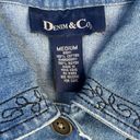 Denim & Co Vintage Floral Embroidered  Button Up Jacket Photo 10