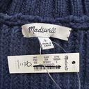 Madewell Sweater Wide Rib Turtleneck Chunky Knit Classic Indigo Stripe S NWT New Photo 7