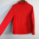 Duluth Trading  S'no Sweat Turtleneck Sweater Large Women Orange Stripe‎ Coolmax Photo 2