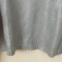 BCBGMAXAZRIA Silver Metallic Camille Knit Sweater Photo 4