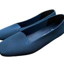 Vintage Blue Vivaia Margot 1.0 Square-Toe Slip On Flats Loafers  EU 38 US 7 7.5 Photo 1