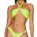 Camila Coelho NWT  Sintia Bikini Neon Yellow $166 XS Photo 0