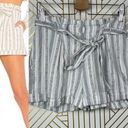 L'Academie L’Academie The Lark High Waist Tie Short in White Stripe Size US Small Photo 0