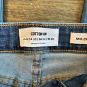 Cotton On  mid cropped skinny denim jeans size 4 raw hem medium wash Photo 3