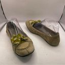 Burberry  - Bow Suede Leather - Ballet Flat Shoes Beige GreenSize: 36 US 6 Photo 2