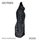 Zac Posen  Juniper Lace Women's Black Long Sleeve Full Zip Puffer Coat Medium Photo 5