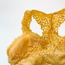 Maurice's  Yellow Eyelet Lace Racerback Pullover Padded Bralette Photo 4