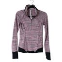 Lululemon  Runderful 1/2 Zip Pullover Jacket in Space Dye Camo Berry Size 4 Photo 3