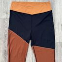 We Wore What NWOT  Colorblock Splice Legging Brown High Rise Crossover Waistband XL Photo 3