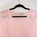 The Loft  Light Pink Solid 3/4 Sleeve Crew Neck Pullover Sweater Photo 1