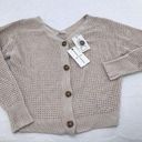 The Moon  and Madison Size Small Button Cardigan Sweater Knit Wide V-Neckline Photo 0