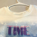 BP  Womens‎ Sweat Shirt White Large "Time for Growth" Pull Over crew neck Photo 4