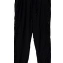 Eddie Bauer  Flannel Lined Insulated Black Jogger Pants Cargo Womens Size 6 Photo 0