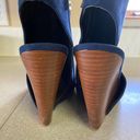 Charles by Charles David  Navy Blue Wedge Dark Academia Wedding Pointed Toe Heels Photo 2