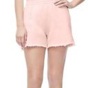 Good American  the high waist sweat short blush pink size small Photo 0