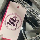 Juicy Couture NWT  Womens Gabrielle Platform Heel Sandal Black -Silver straps 10M Photo 7