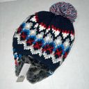 BP  Faux Fur Fair Isle Ear Flap Beanie Photo 1