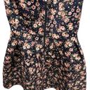 Sans Souci  blue floral strapless dress size small Photo 6