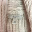 Talbots  cream cableknit shawl neck cardigan size mp Photo 3
