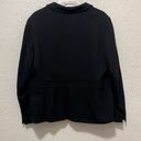 Talbots  Blazer Jacket Womens Size 18W Black Rayon Fabric Knit In Italy Photo 1