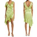 Cinq à Sept NWT CINQ A SEPT Women's Petunya Silk Prickly V-Neckline Pear Mini Dress Size 10 Photo 1