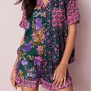 Nasty Gal  Floral Mix Print Ruffle Pajama Shorts Set Photo 0