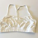 Lululemon  Flow Y sports Bra Size 8 White Photo 3