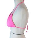 OP  Halter Hot Pink Triangle Bikini Bathing Suit Top Size S-M Photo 4