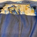 J. McLaughlin  Women's Jean Jacket XL Blue Denim Soft Stretch Gold Buttons *EUC Photo 6