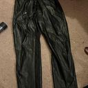 Bar III  black faux leather pants M Photo 0