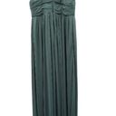 Birdy Grey  Elyse Sea Glass Mesh Cutout Pleated Chest Sleeveless Bridesmaid Dress Photo 2