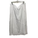 J.Jill  Love Linen A-Line Midi Skirt White Size XL New with Tags Photo 5